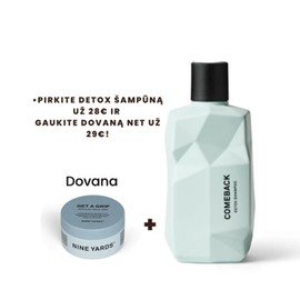 Tėčio dienos pasiūlumas Detox šampūnas 300ml + vaškas GET A GRIP Medium Hold Wax 100ml